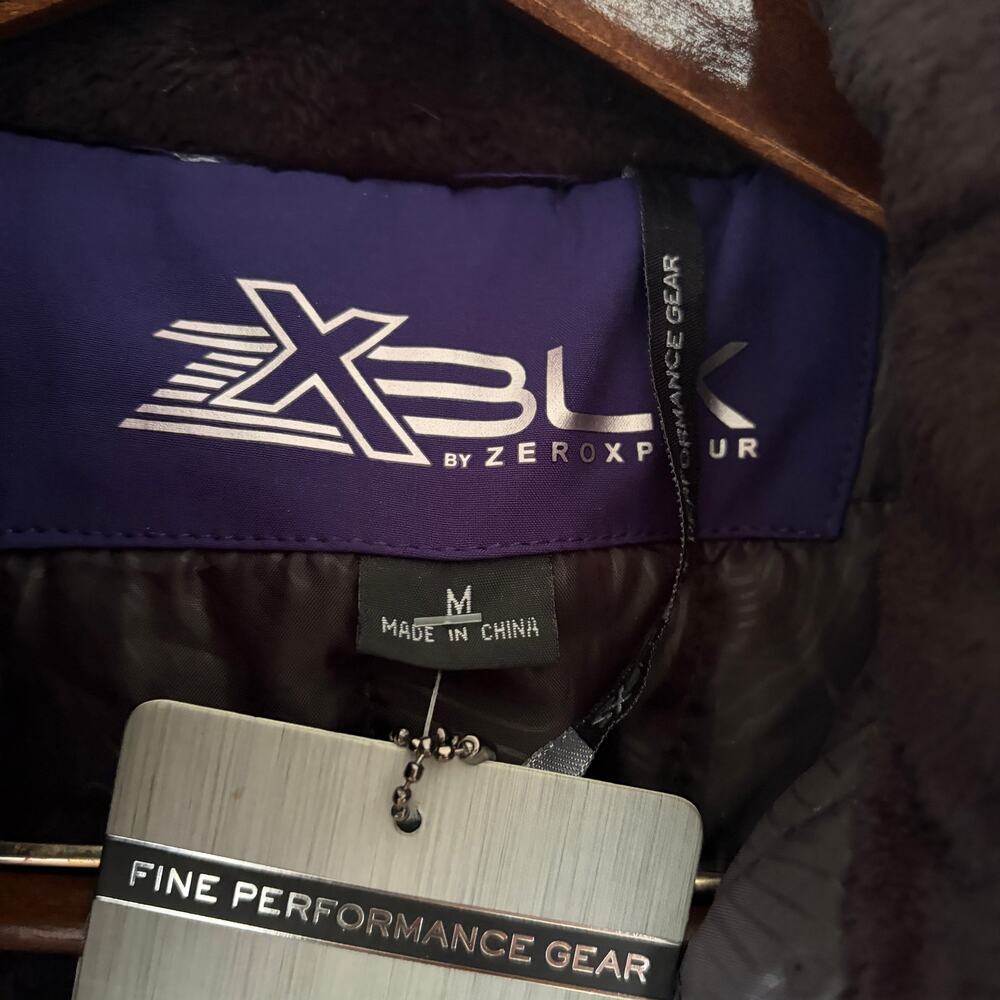 ZeroXposur Coat Size Medium Purple Hooded. NWT Belted - Picture 5 of 13